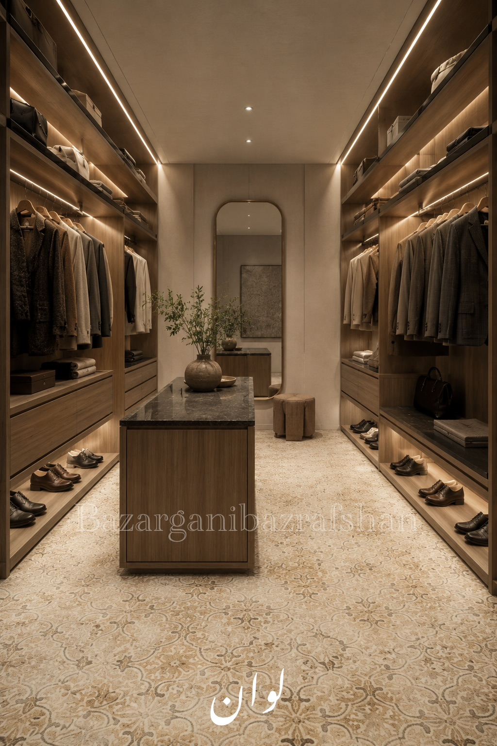 موکت نمدی ظریف مصور طرح لوان